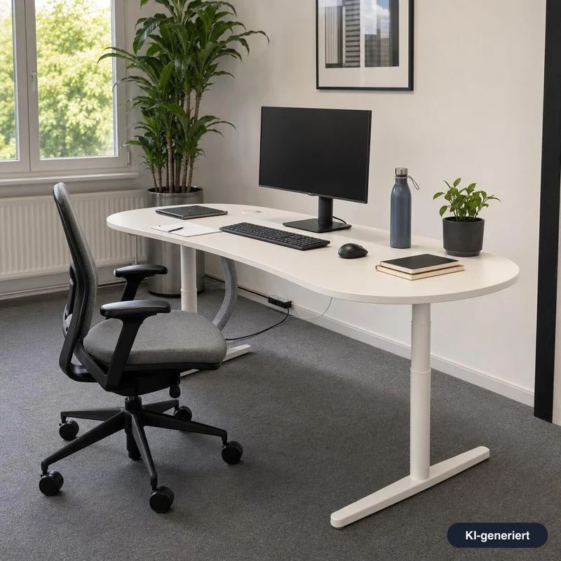 Vitra Tyde Schreibtisch elektr. höhenverst. 180x90cm