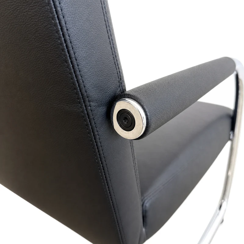 Vitra VisaLounge Sessel Leder schwarz