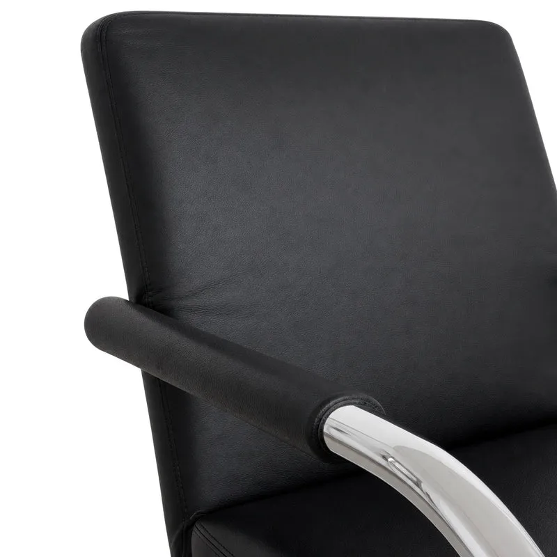 Vitra VisaLounge Sessel Leder schwarz