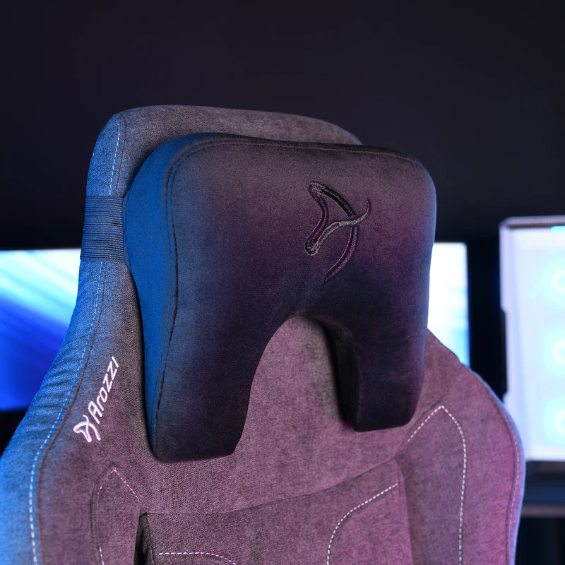 Neck Support Pillow Velvet Black