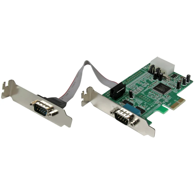 StarTech.com 2 Port Seriell RS232 PCI Express Low Profile Schnittstellenkarte mit 16550 UART - 2 Por