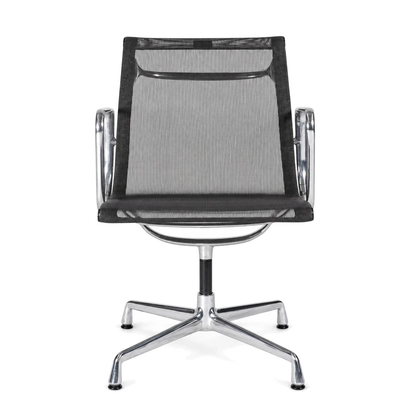 Vitra EA 107 Netz schwarz Chrom