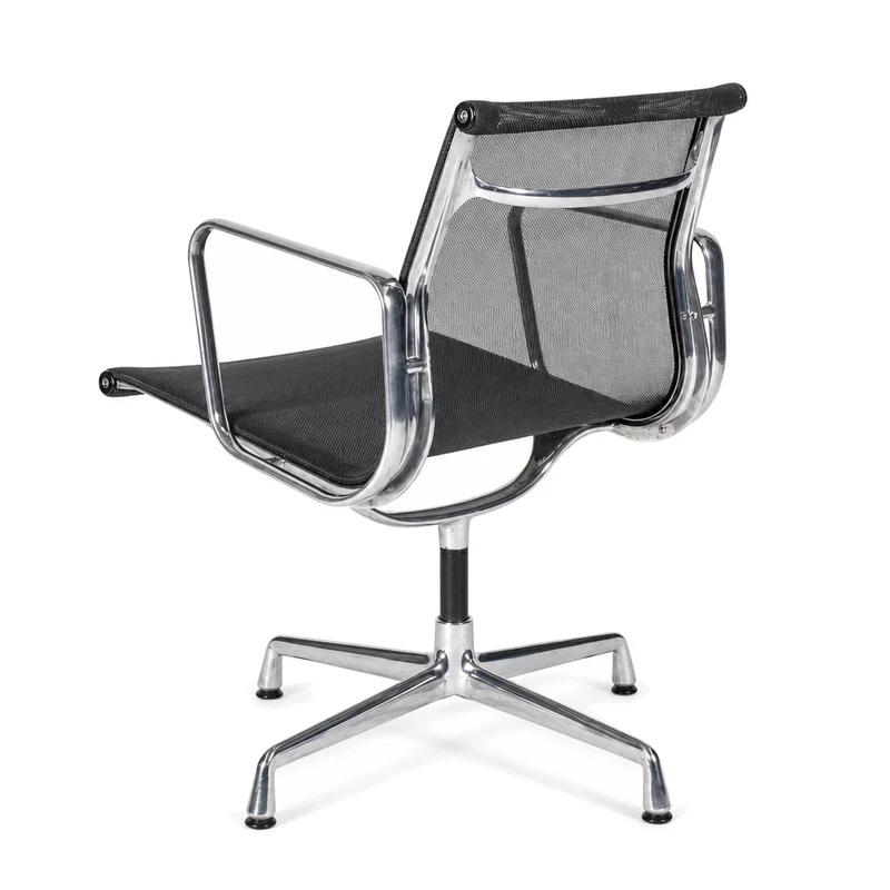 Vitra EA 107 Netz schwarz Chrom