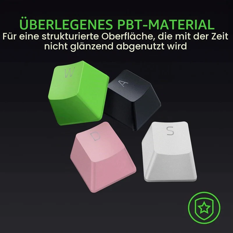 Razer PBT Keycap Set für Gaming Tastatur - Tastenkappen-Upgrade-Set für mechanische und optische Tas