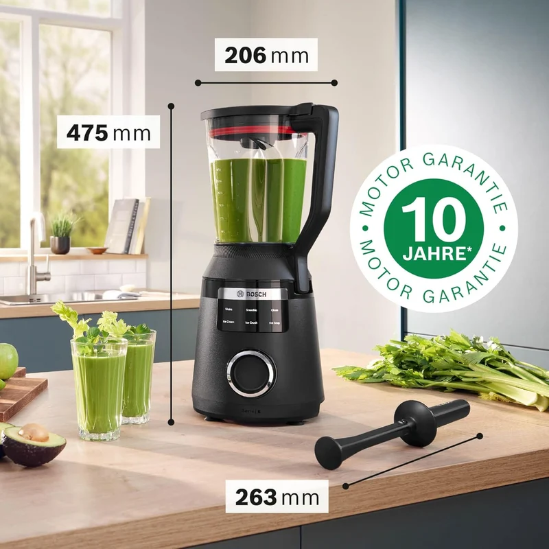 Bosch Highspeed-Standmixer VitaPower Serie 6 MMBD665B1, 45.000 U/min, 6 Programme inkl heisse Suppe