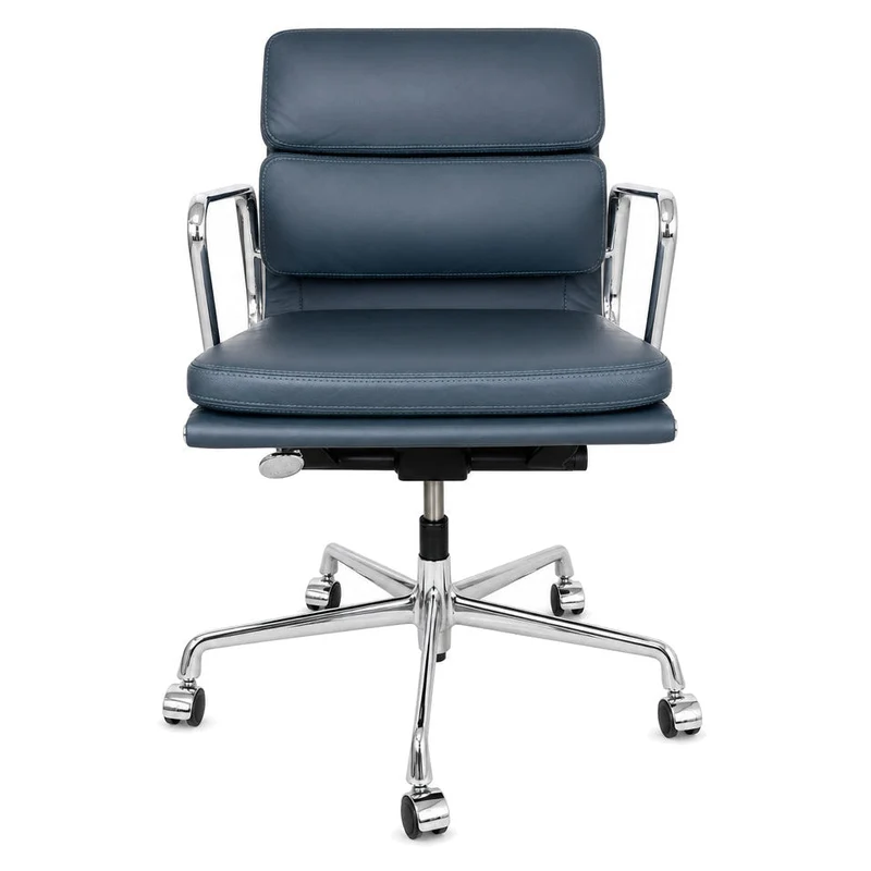 Vitra EA 217 Premiumleder rauchblau