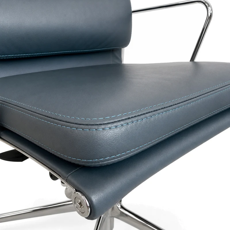 Vitra EA 217 Premiumleder rauchblau