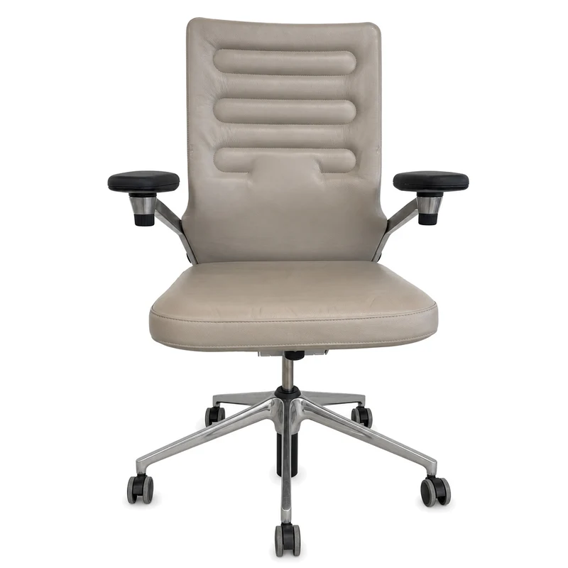 Vitra AC4 Work Bürostuhl Leder beige