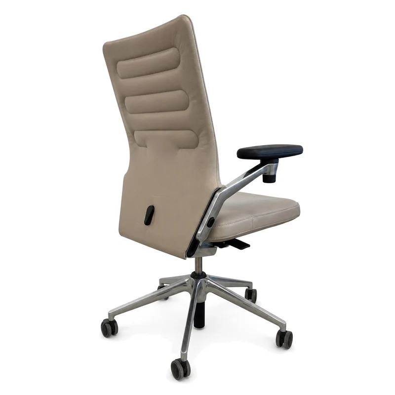 Vitra AC4 Work Bürostuhl Leder beige
