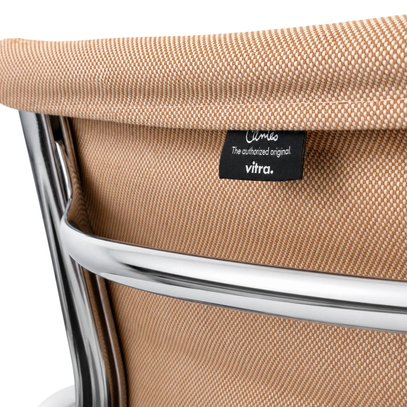 Vitra EA 104 Hopsak cognac/elfenbein Alu