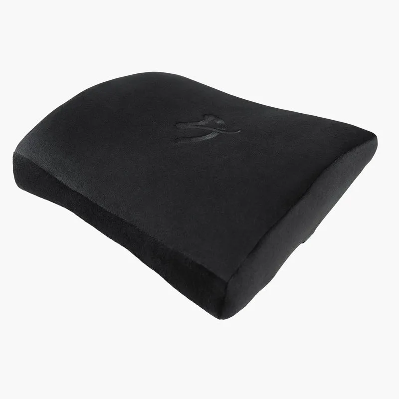 Lumbar Support Pillow Velvet Black