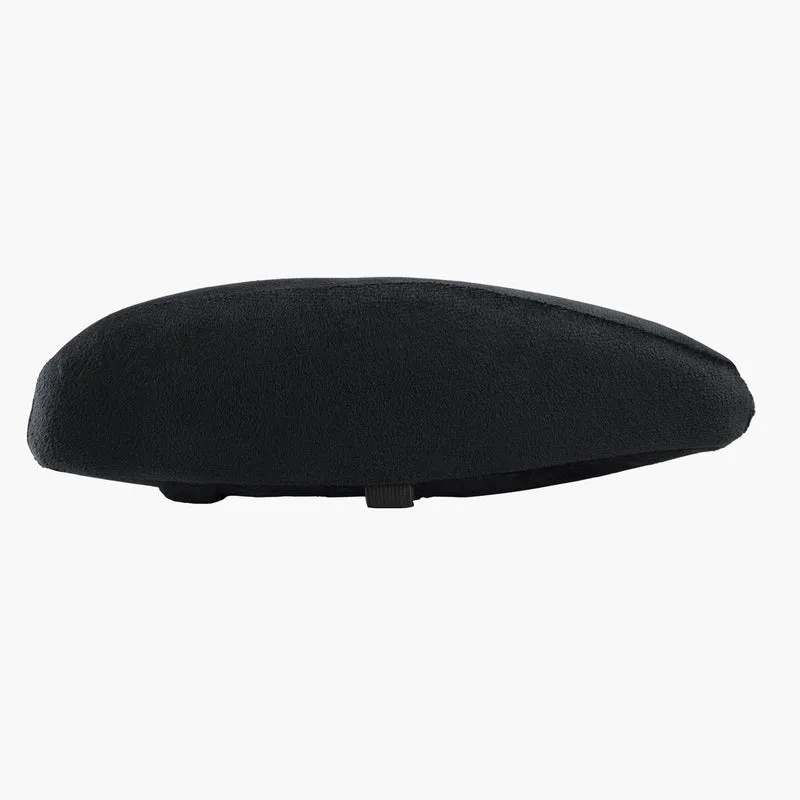 Lumbar Support Pillow Velvet Black