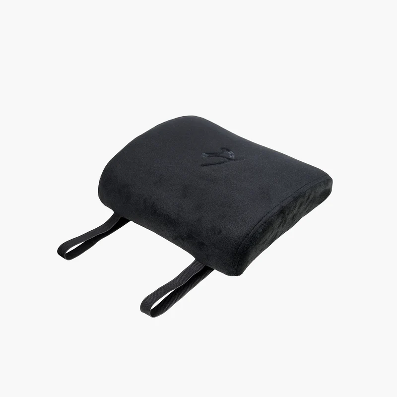 Lumbar Support Pillow Velvet Black