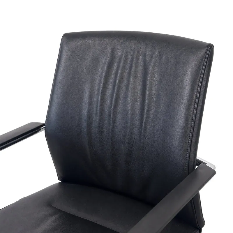 Wilkhahn ON 178/71 Freischwinger Leder schwarz
