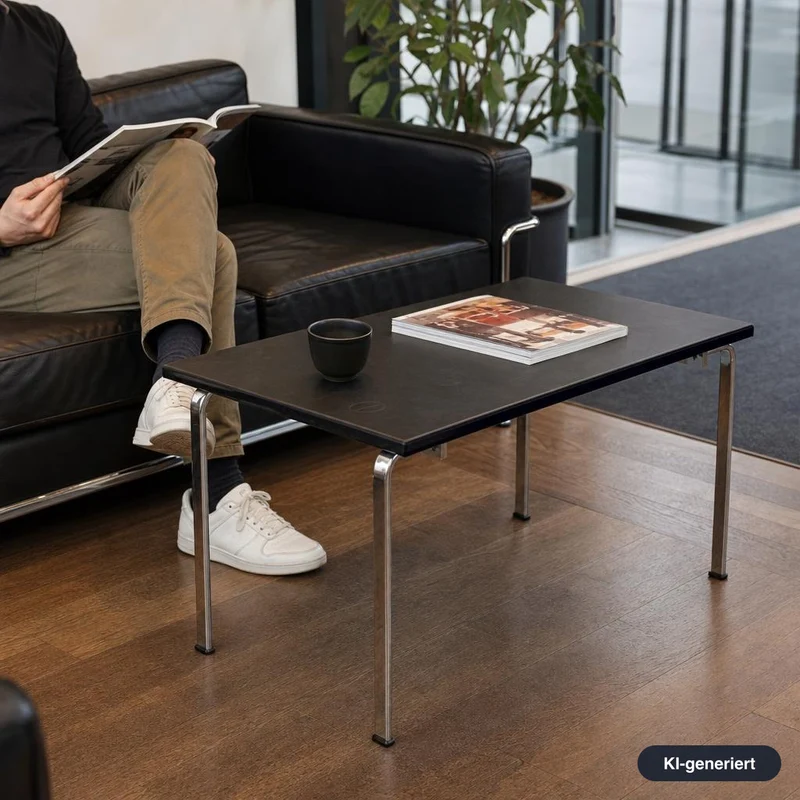 Kill International Beistelltisch T92 Leder schwarz [Abverkauf]