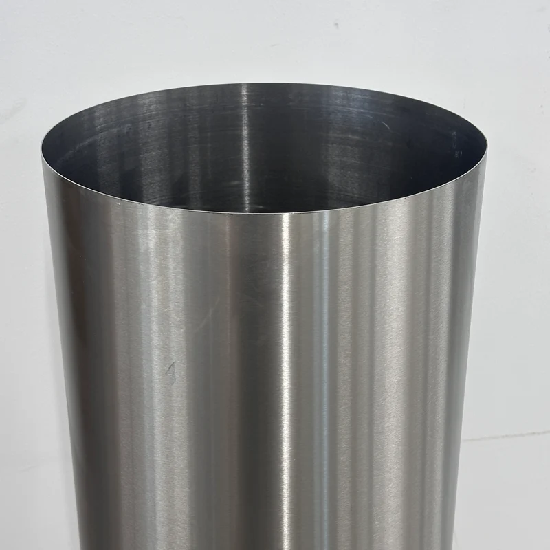 Edelstahl Pflanzgefäß hoch 90x35cm