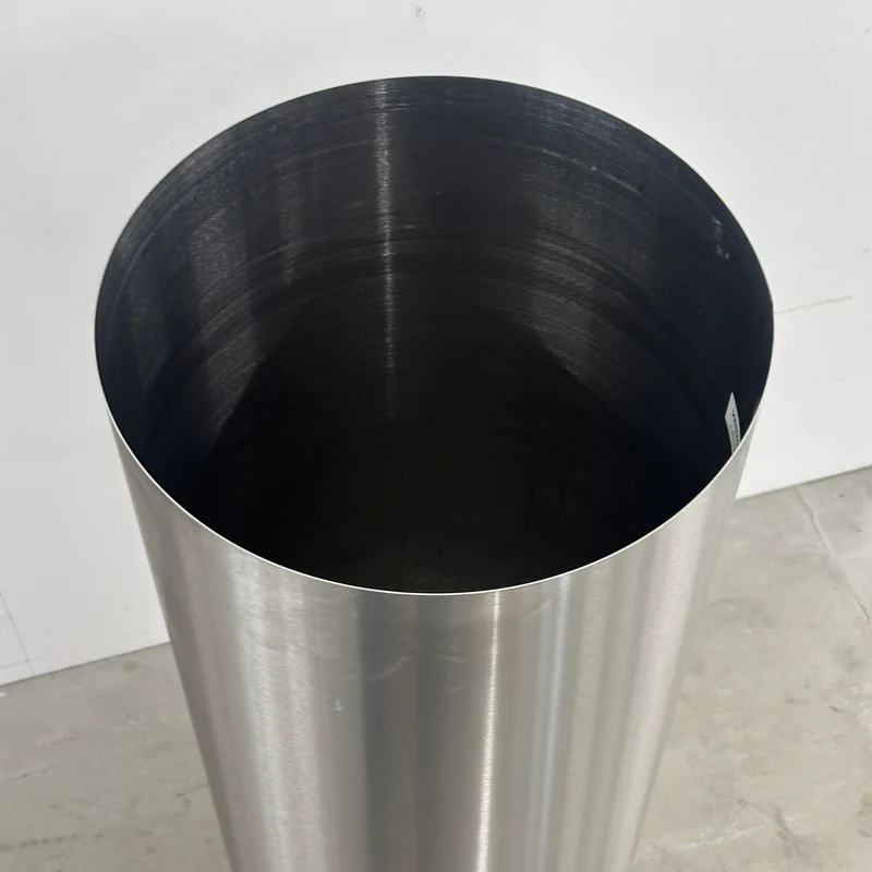Edelstahl Pflanzgefäß hoch 90x35cm