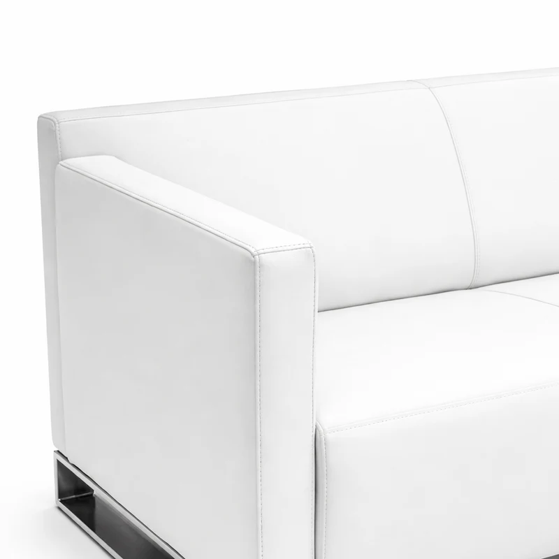 COR Quant Sofa 3-Sitzer Leder weiß