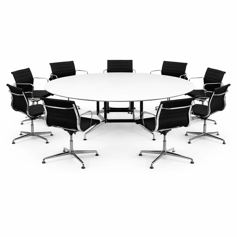 Vitra Eames Segmented Table rund weiß 210cm