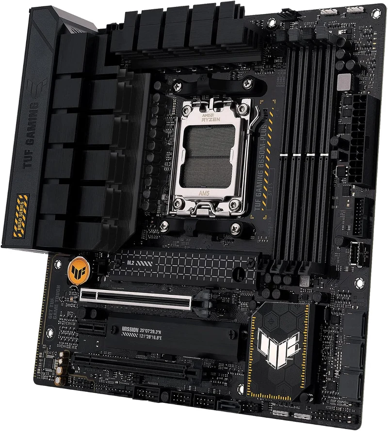 ASUS TUF GAMING B650M-PLUS WIFI Mainboard Sockel AMD AM5 (Ryzen 7000, micro-ATX, PCIe 5.0, DDR5-Spei