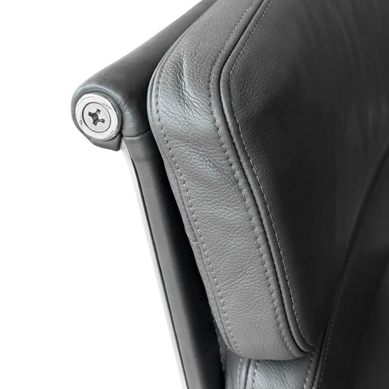 Vitra EA 217 Leder grau Alu