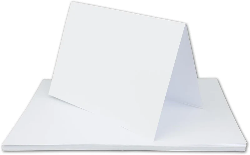 50 Faltkarten-Sets - Dunkelrot - 12 x 17 cm - DIN B6 Klapp-Karten mit Briefumschläge Dunkelrot gefüt