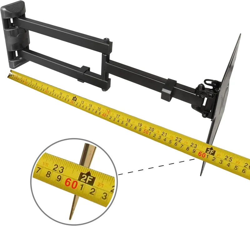 Drall TV Wandhalterung Universal Fernseh Halterung - Schwenkbar Neigbar - Monitor Halter für 3D HD L