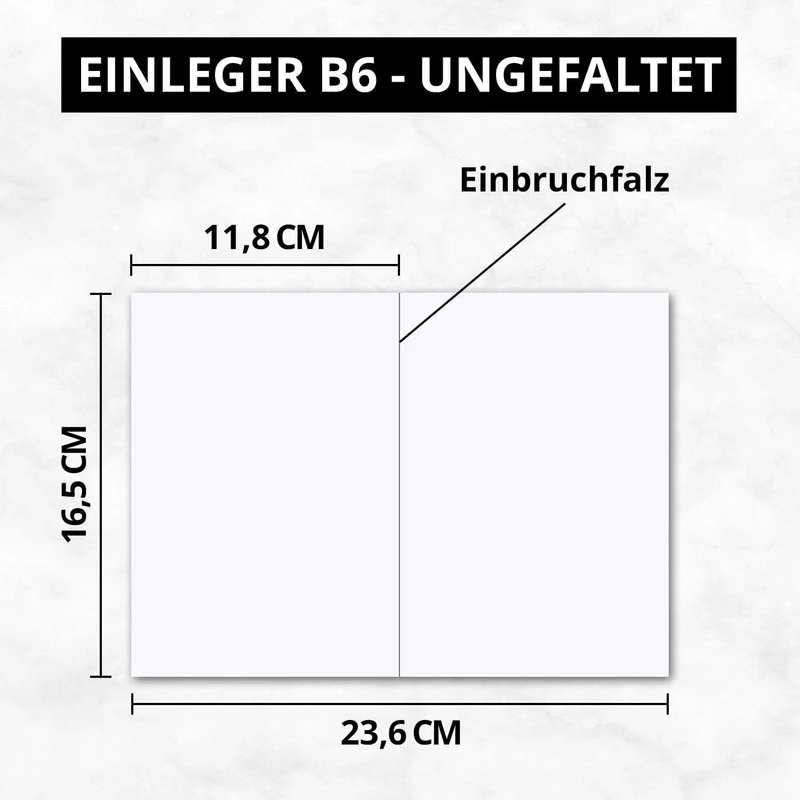 25x DIN B6 Faltkarten Set mit Umschlägen in Dunkelgrün (Grün) - 120 x 170 mm - inkl. weissem Einlege