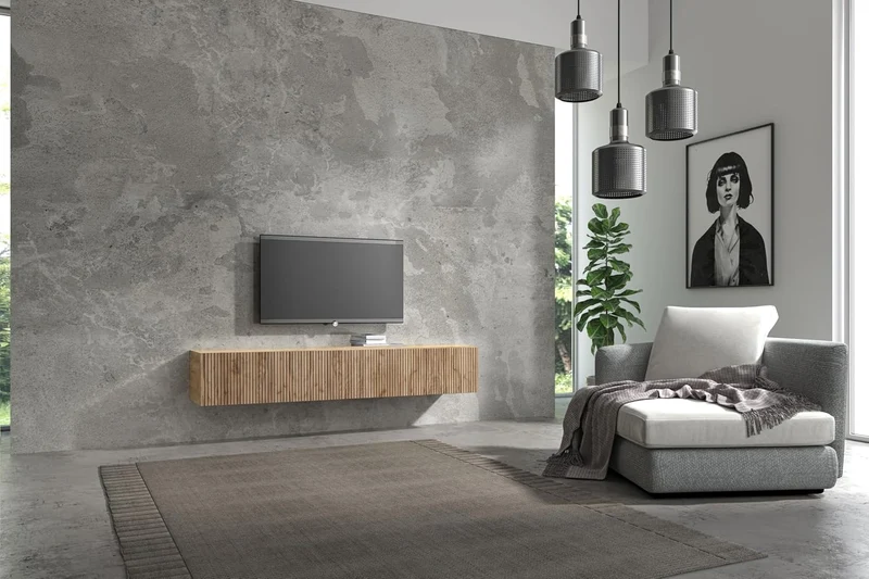 Wuun® TV-Lowboard Somero I 100cm bis 360cm I TV-Schrank & Hängeschrank für Wohnzimmer I Verschiedene