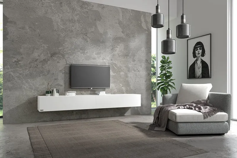 Wuun® TV-Lowboard Somero I 100cm bis 360cm I TV-Schrank & Hängeschrank für Wohnzimmer I Verschiedene