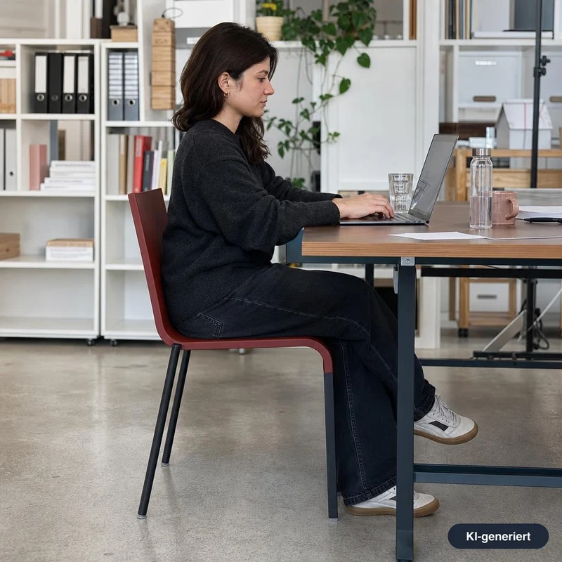 Vitra .03 Besucherstuhl weinrot