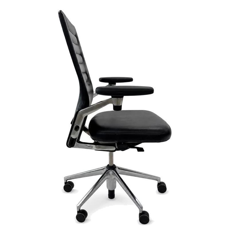 VItra AC4 Work Bürostuhl Leder schwarz