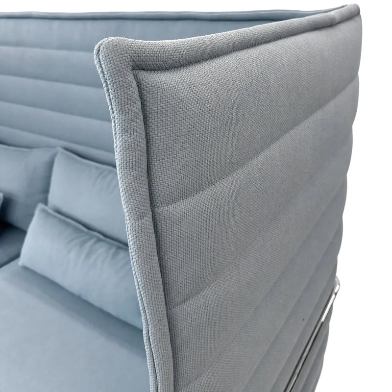 Vitra Alcove Highback 3-Sitzer hellblau