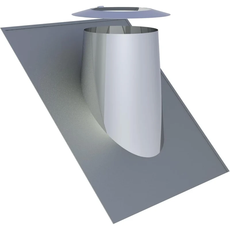 Jeremias DW-FU Dachdurchführung Ø 450 mm Wetterkragen 36-45° Doppelwand Edelstahl Abgassystem CE-zer