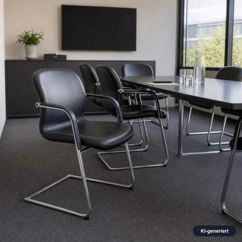 Wilkhahn Besprechungsstuhl Model 212/51 Leder