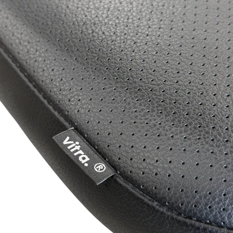 Vitra VisaVis Leder Schwarz / Chrom