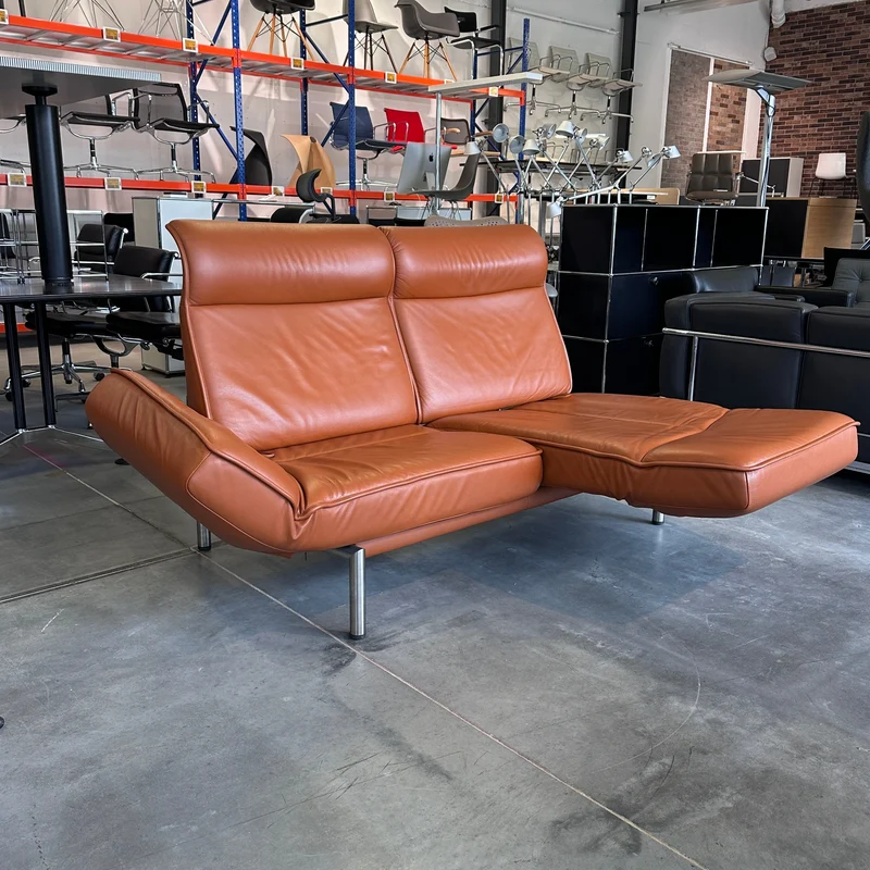 De Sede Drehsofa DS450 Twist Leder nougat