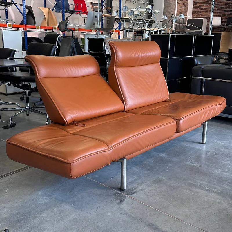 De Sede Drehsofa DS450 Twist Leder nougat