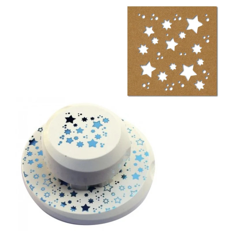 Artoz - Fliegender Stanzer - Motiv Sterne - Stanzfläche ca. 4,5 x 4,5 cm Stanzer Stanzer 45 mm "Ster