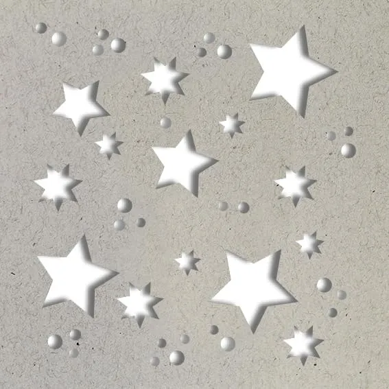 Artoz - Fliegender Stanzer - Motiv Sterne - Stanzfläche ca. 4,5 x 4,5 cm Stanzer Stanzer 45 mm "Ster