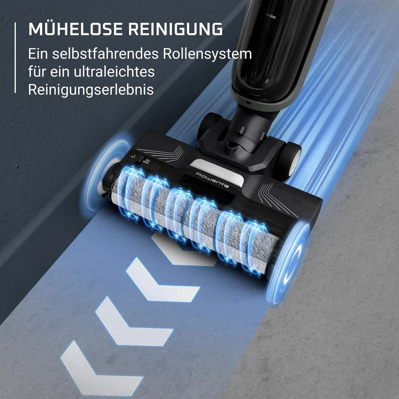 Rowenta X-Clean 4 kabelloser Nass-und Trockenstaubsauger, Selbstreinigungsfunktion, 50min Laufzeit,