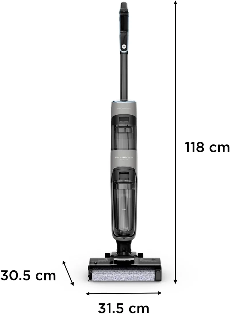 Rowenta X-Clean 4 kabelloser Nass-und Trockenstaubsauger, Selbstreinigungsfunktion, 50min Laufzeit,