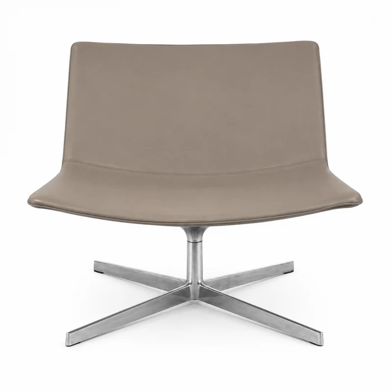 Arper Catifa 80 Lounge Leder greige