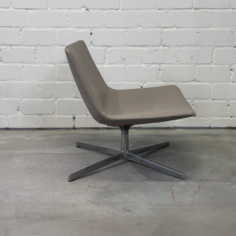 Arper Catifa 80 Lounge Leder greige