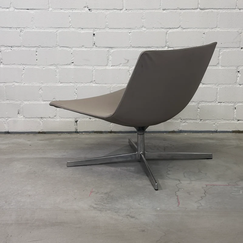 Arper Catifa 80 Lounge Leder greige