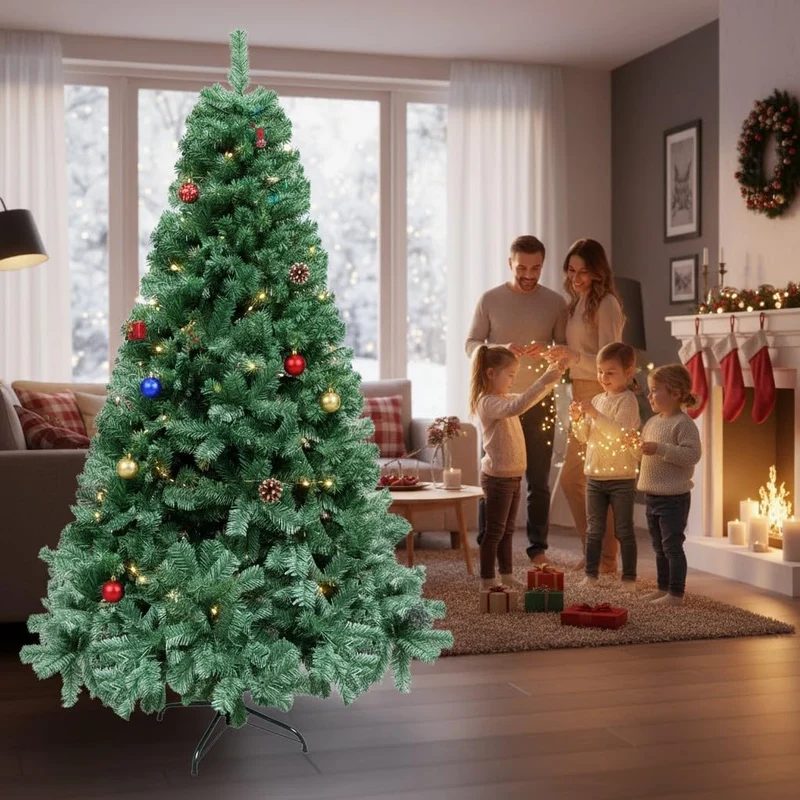 Gift 4 All Occasions Künstlicher Weihnachtsbaum, mit Metallständer, Form Kiefer, 230 Spitzen, 1,2 m,