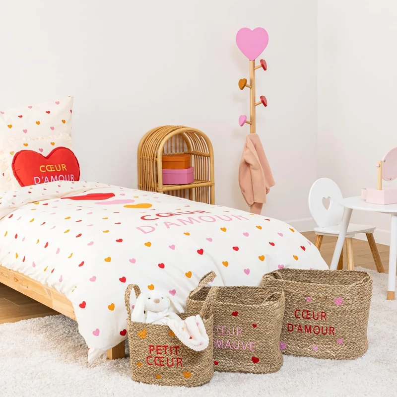 ATMOSPHERA CREATEUR D'INTERIEUR Kindergarderobe mit Herzen, beige, Höhe 135 cm.