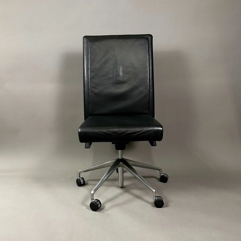 Knoll Jason Leder schwarz