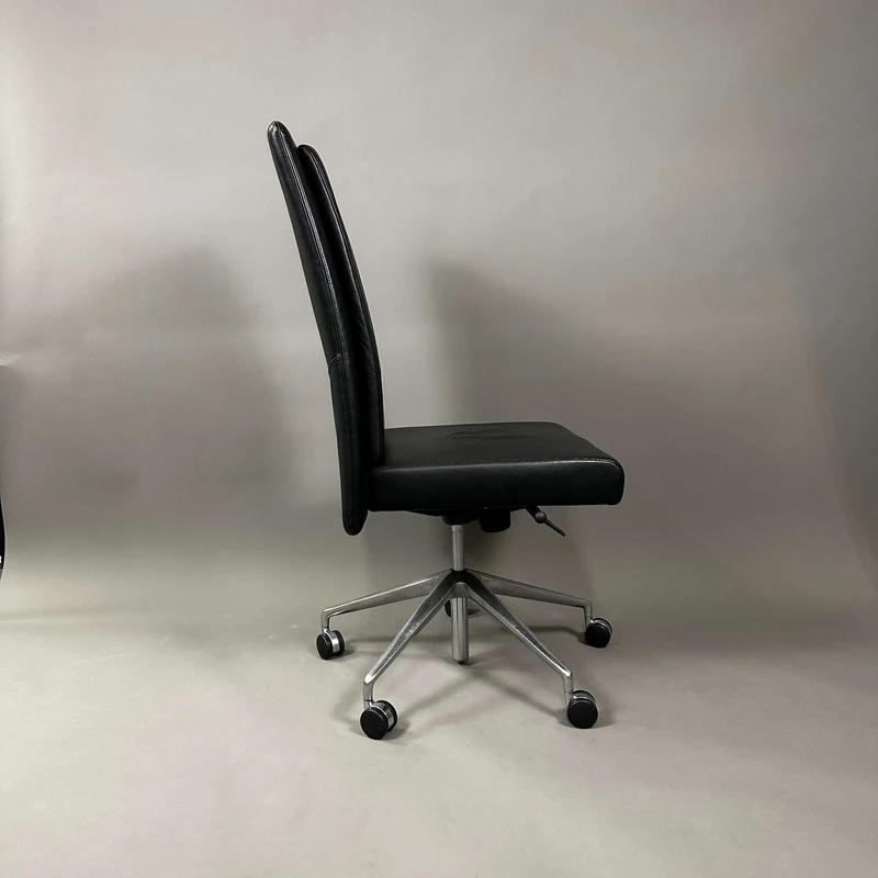 Knoll Jason Leder schwarz