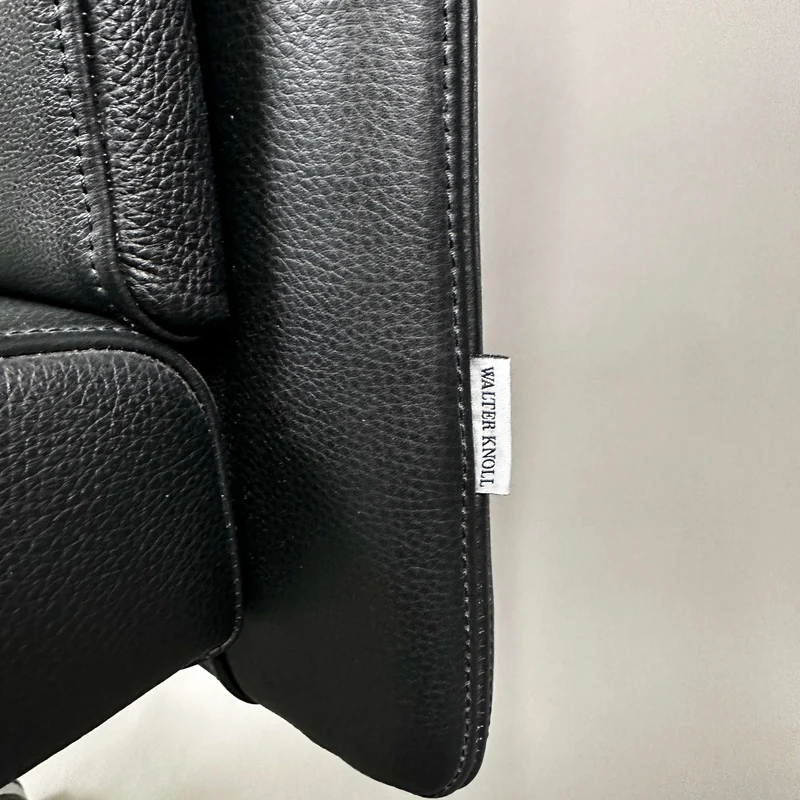 Knoll Jason Leder schwarz